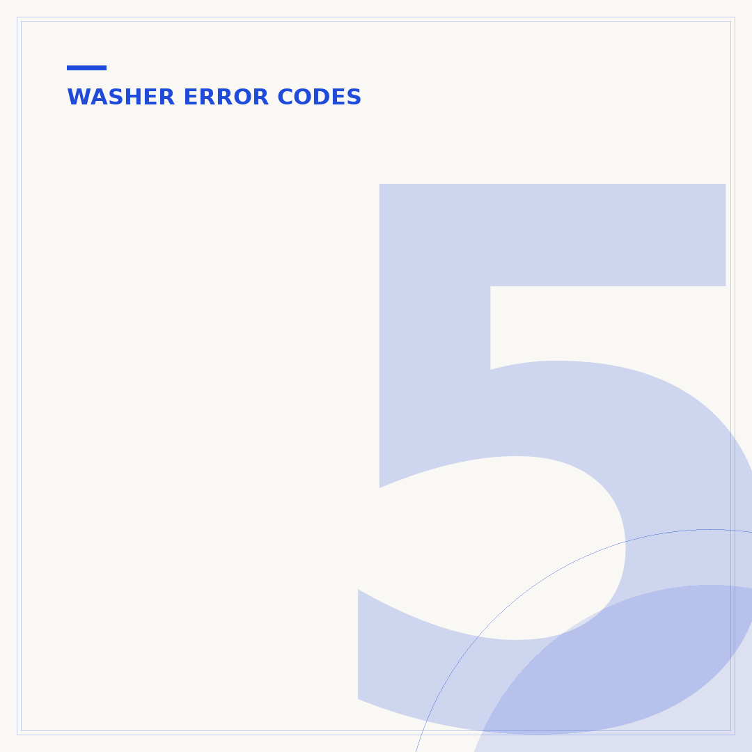 5ud Washer Code: What It Means & How to Troubleshoot