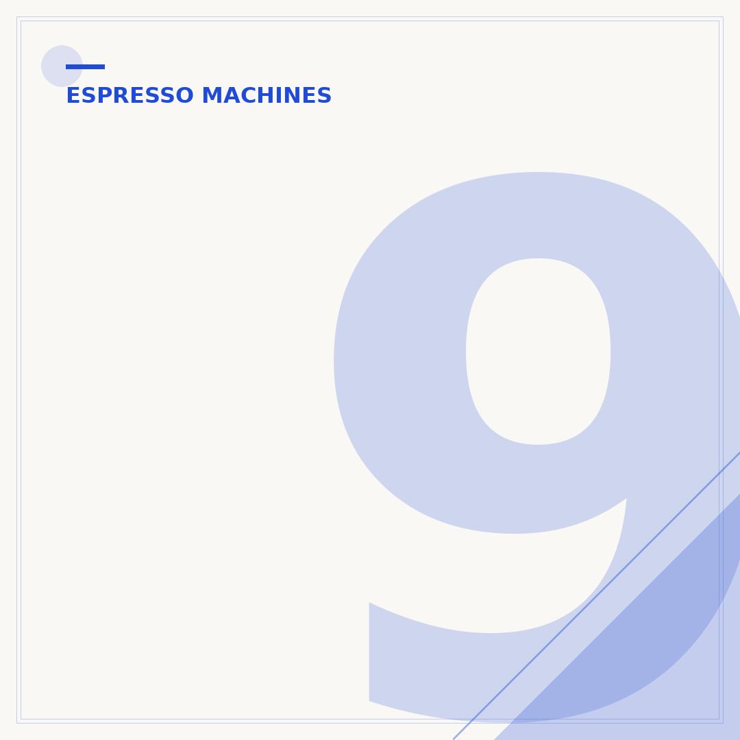 9 Bar Espresso Machine: What You Need to Know
