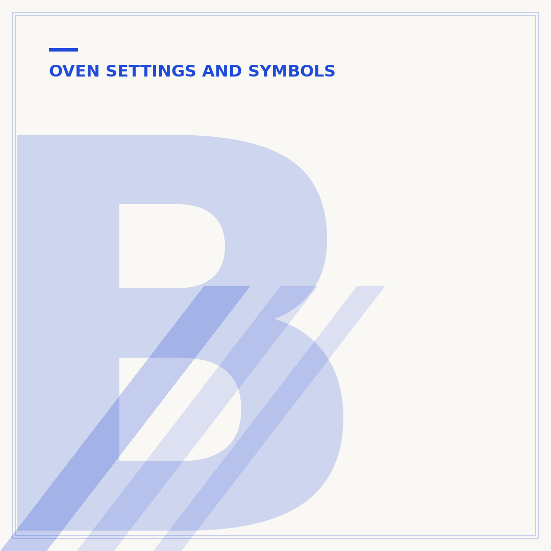 Beko Oven Symbols