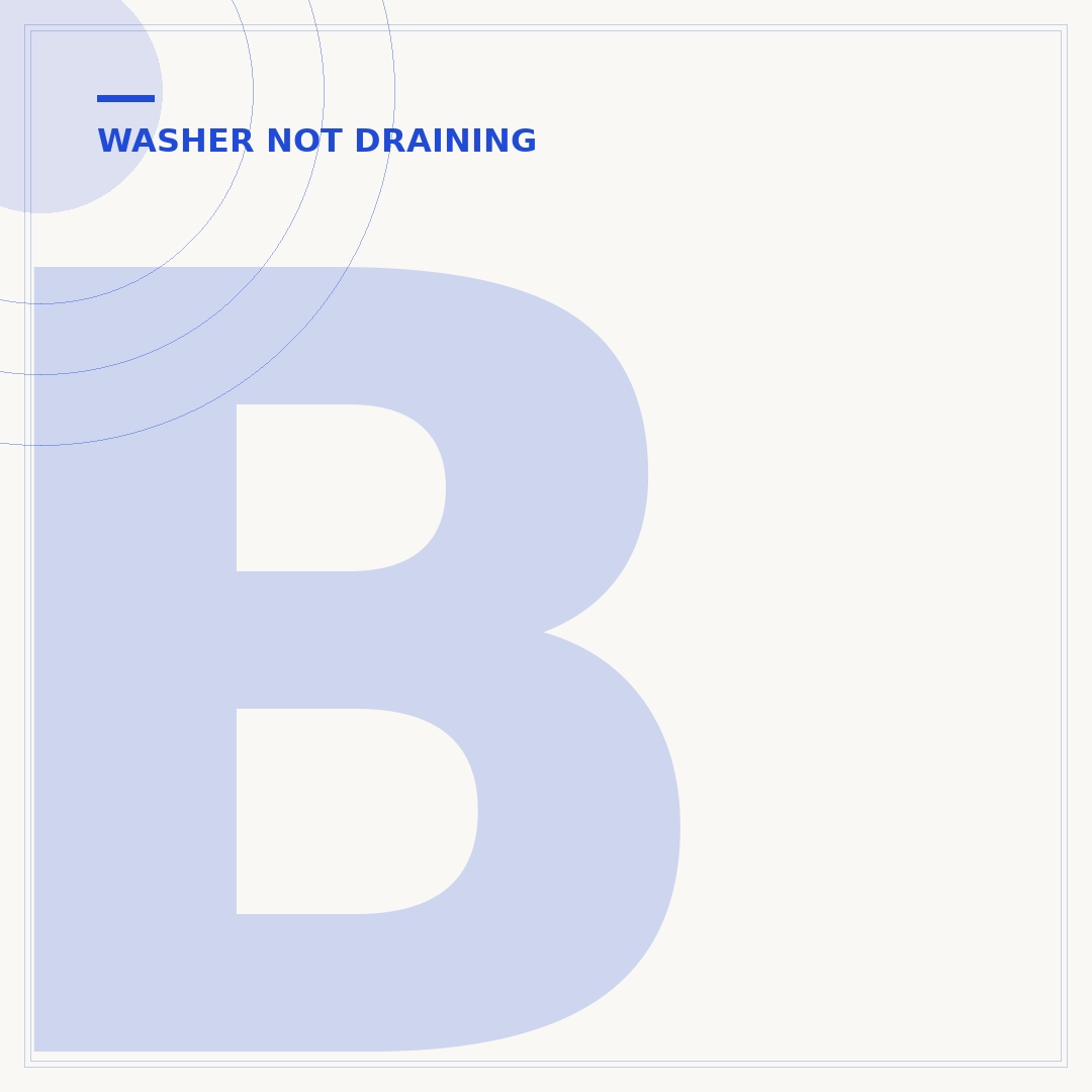 Beko Washing Machine Not Draining