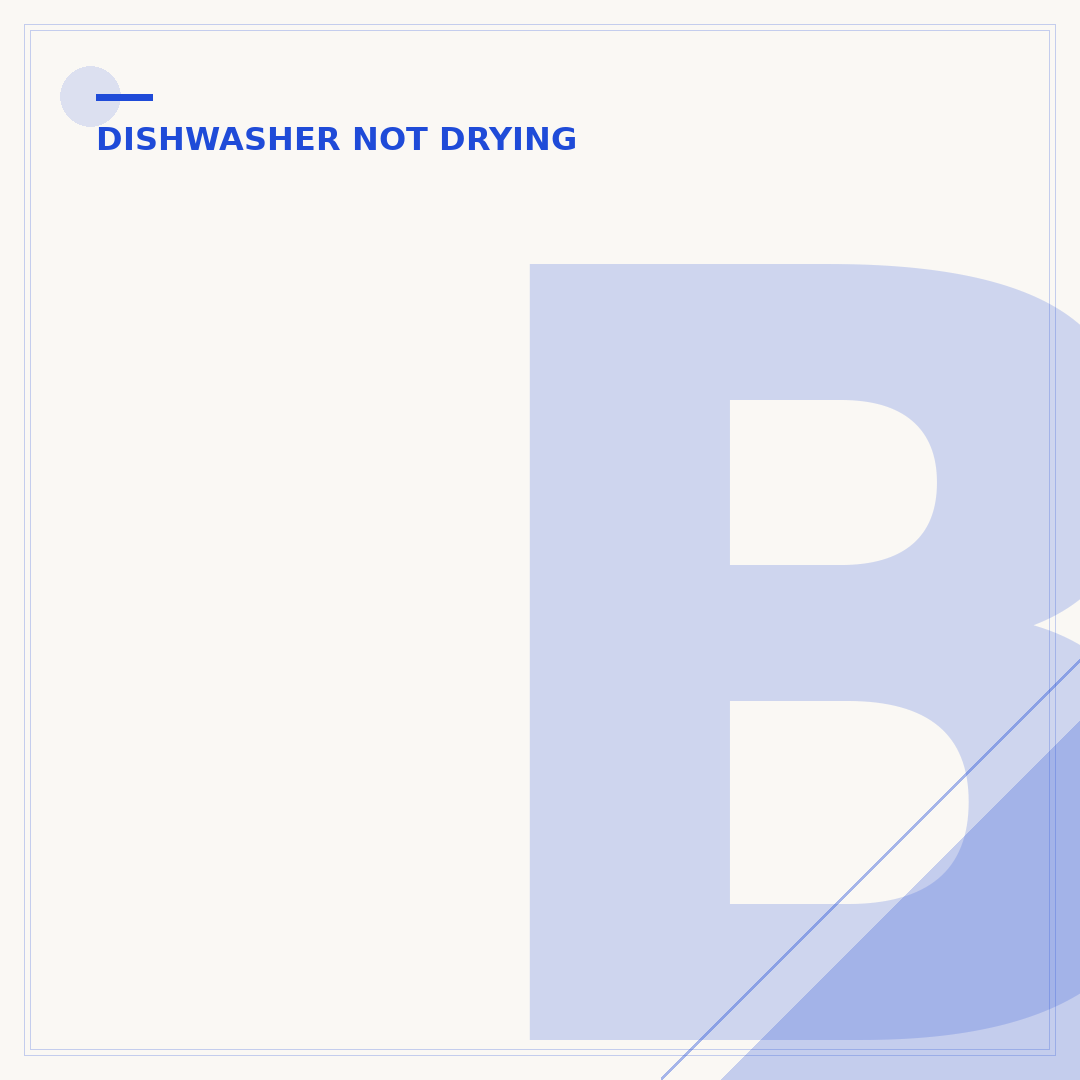 Bosch Dishwasher Not Drying? Fixes & Troubleshooting