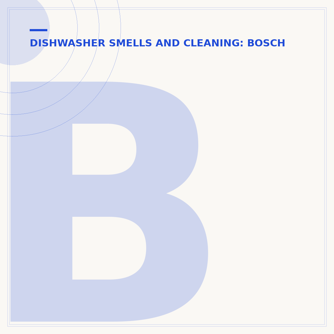 Bosch Dishwasher Odor: Causes and Solutions