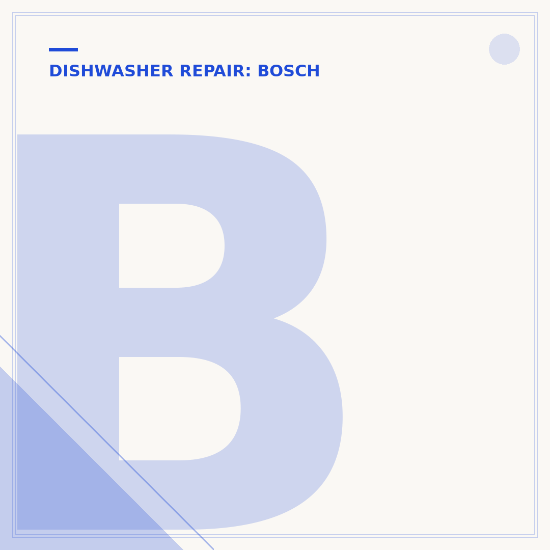 Bosch Dishwasher Owners Manual