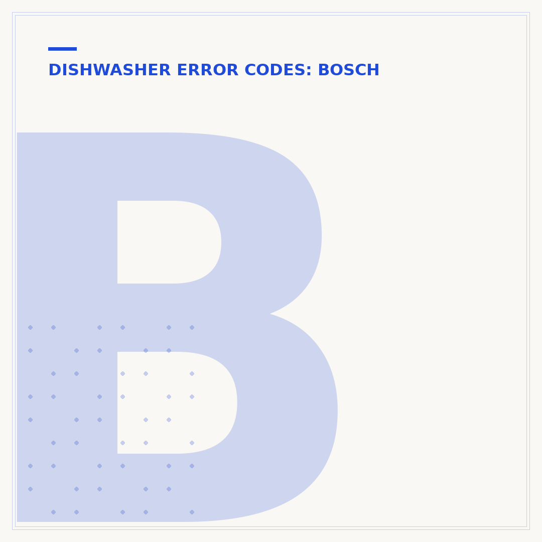 Bosch Dishwasher Reset Code: Clear Errors & Troubleshoot