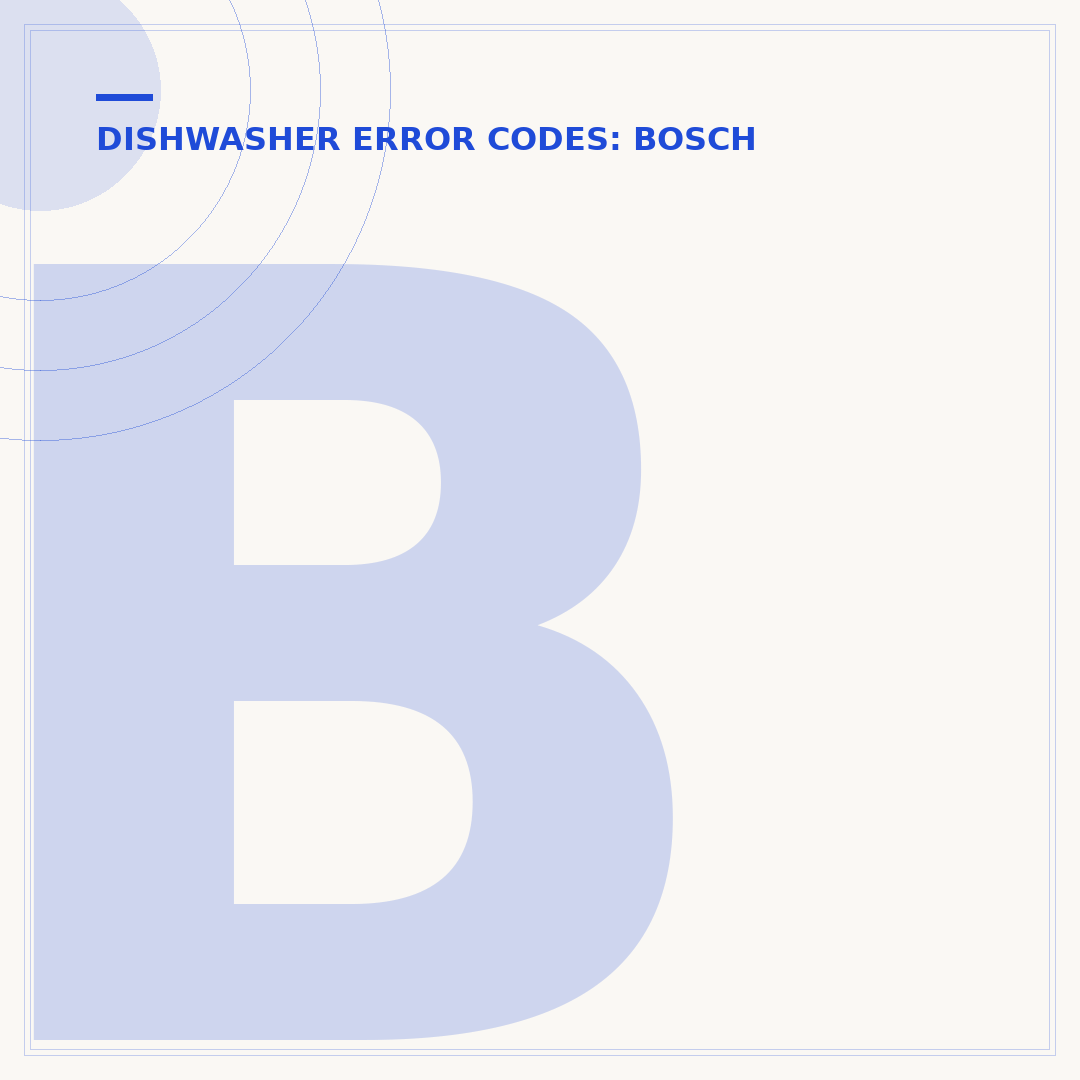 Bosch Dishwasher SA NL Code: Meaning & Troubleshooting