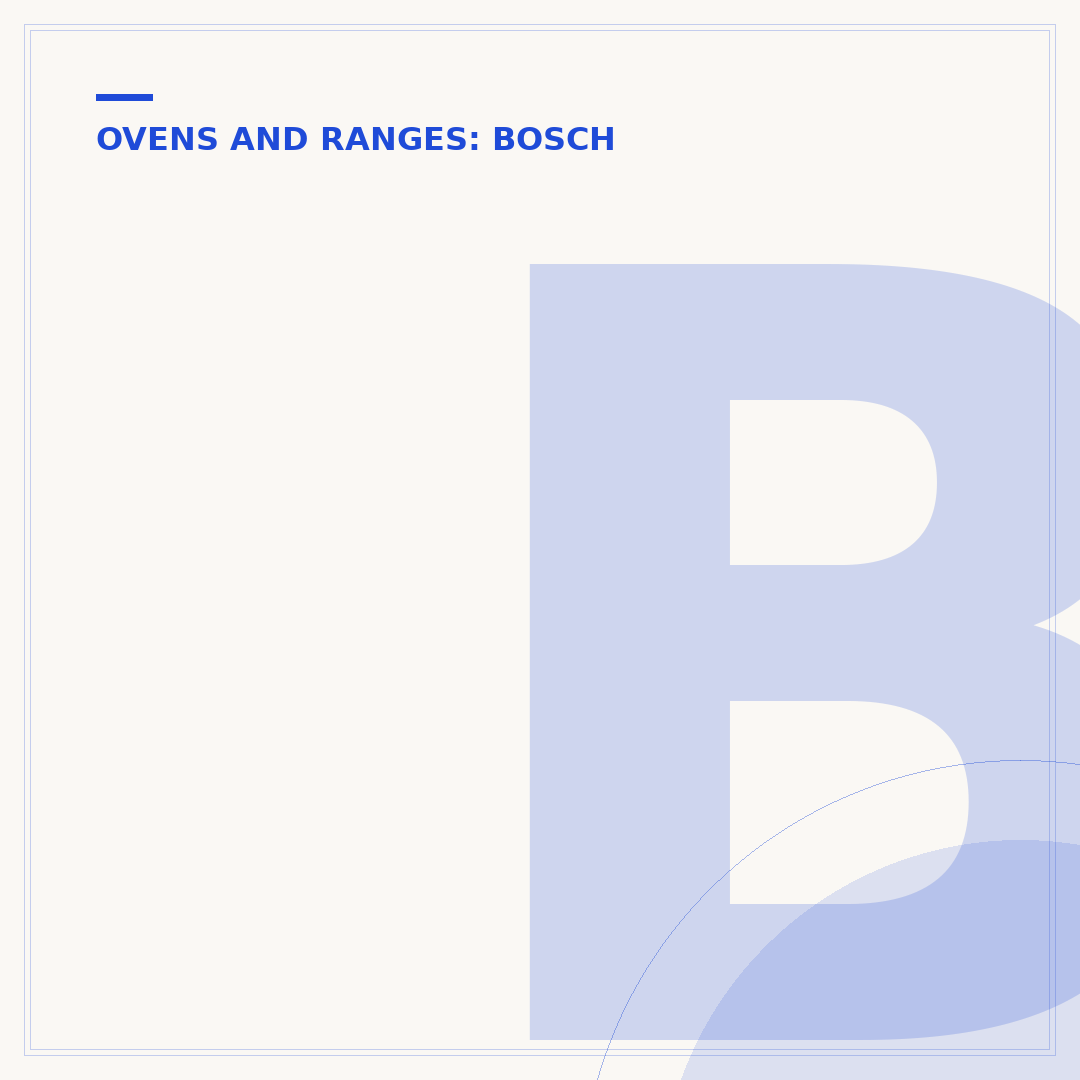 Bosch Micro Oven Options & Features Explained