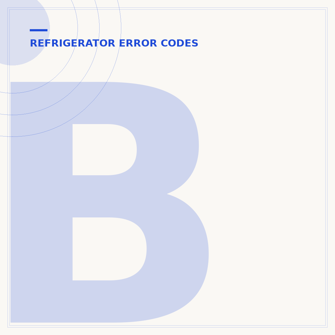 Bosch Refrigerator E2 Error Code: What It Means & How to Fix