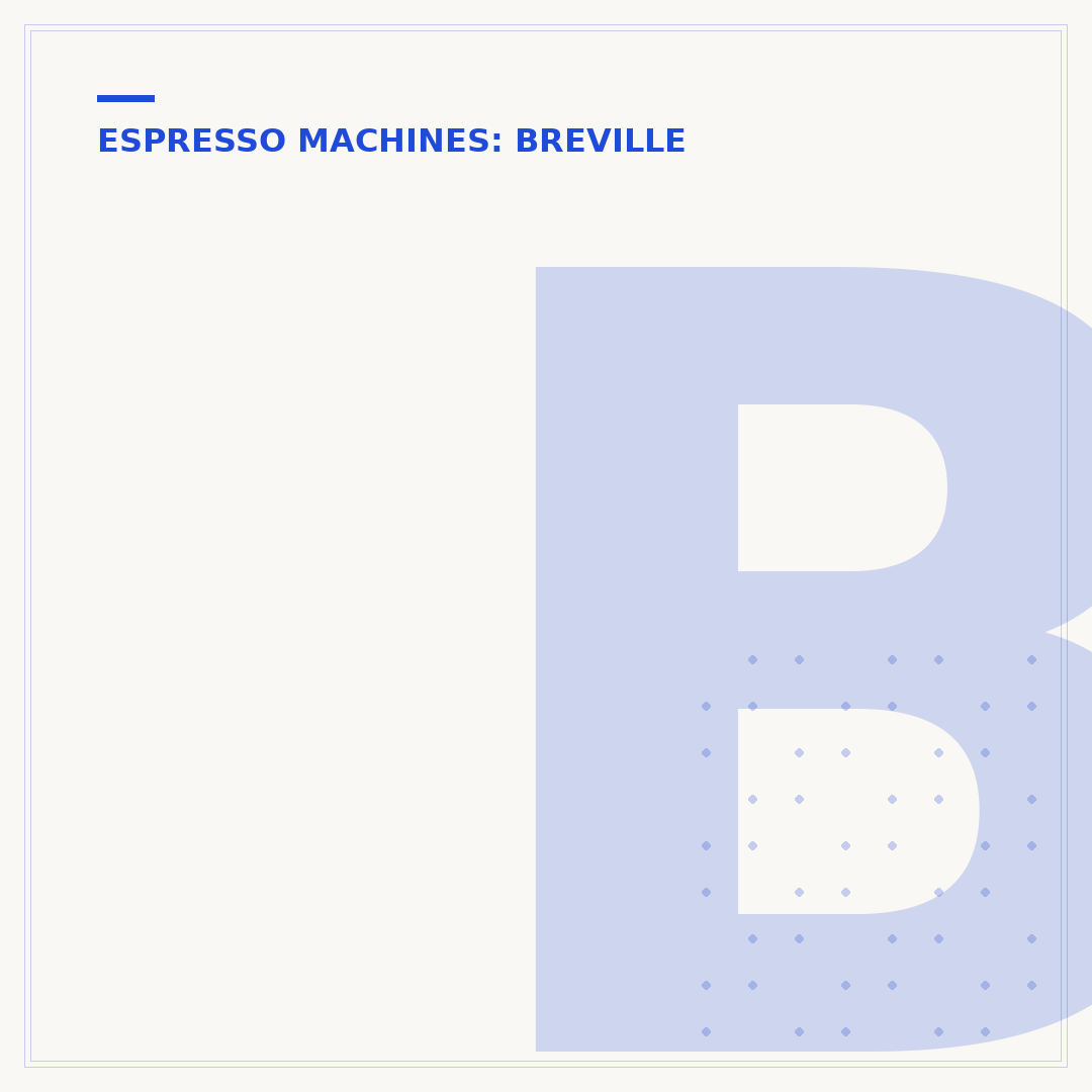 Breville Espresso Machine Blinking Lights