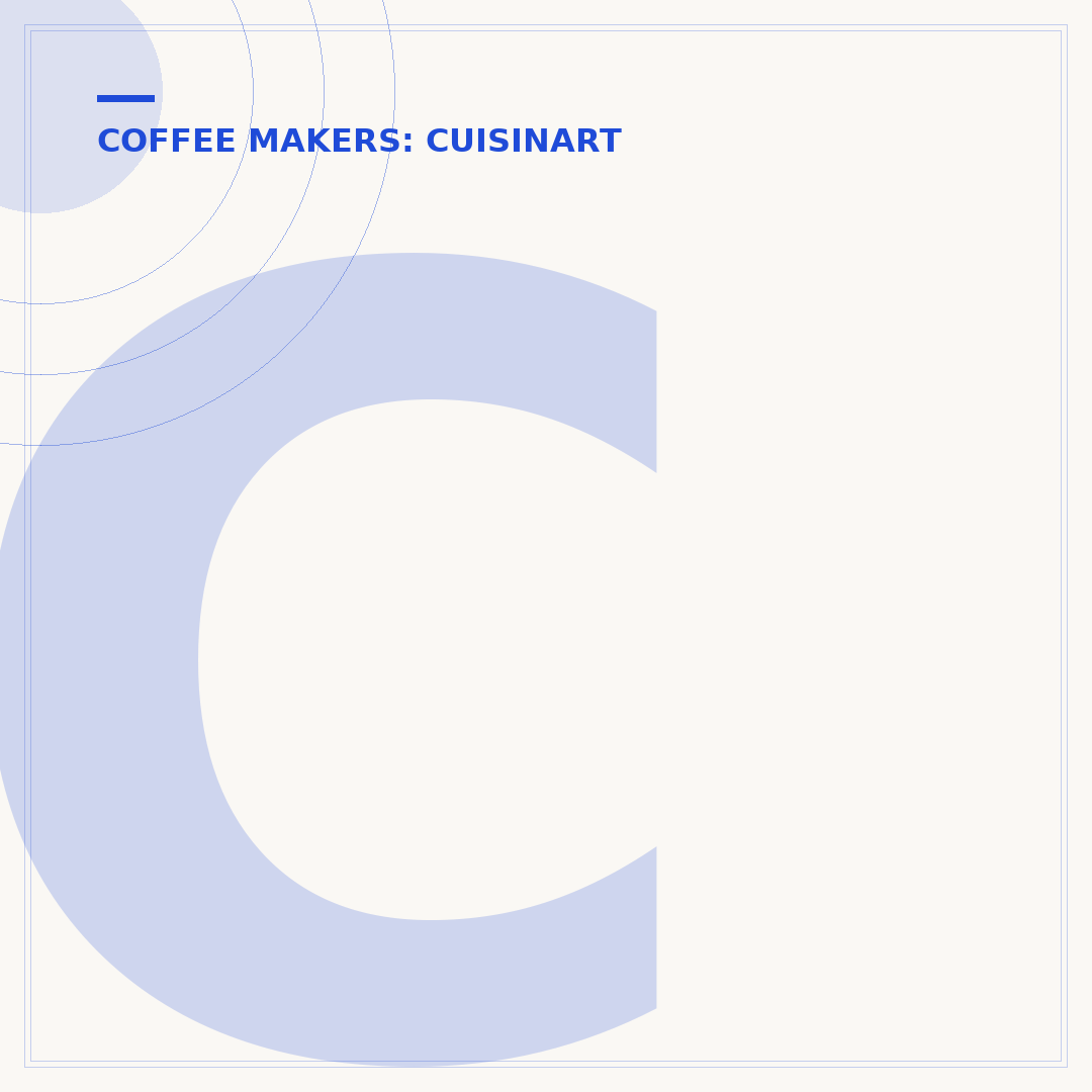 Cuisinart Coffee Maker Filter