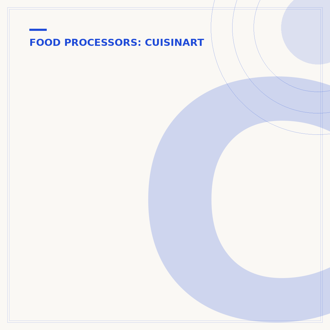 Cuisinart Food Processor Problems