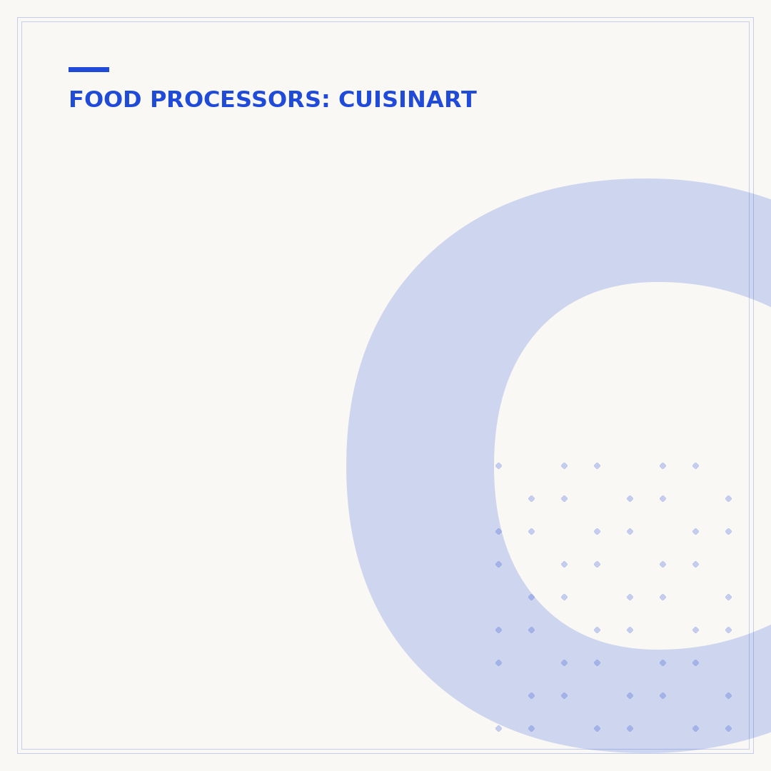 Cuisinart Food Processor Replacement Parts