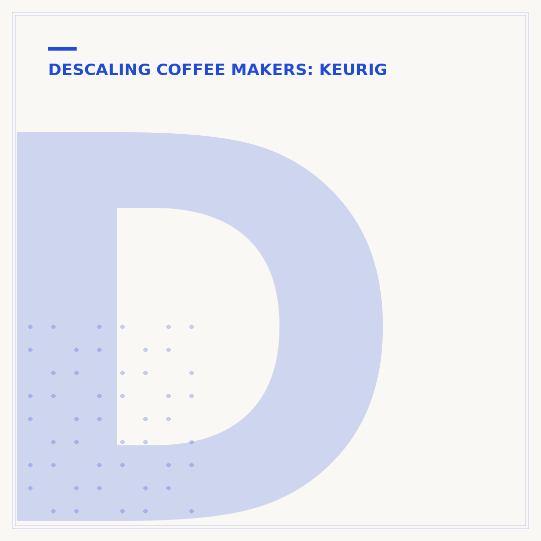 Descaling a Keurig with White Vinegar