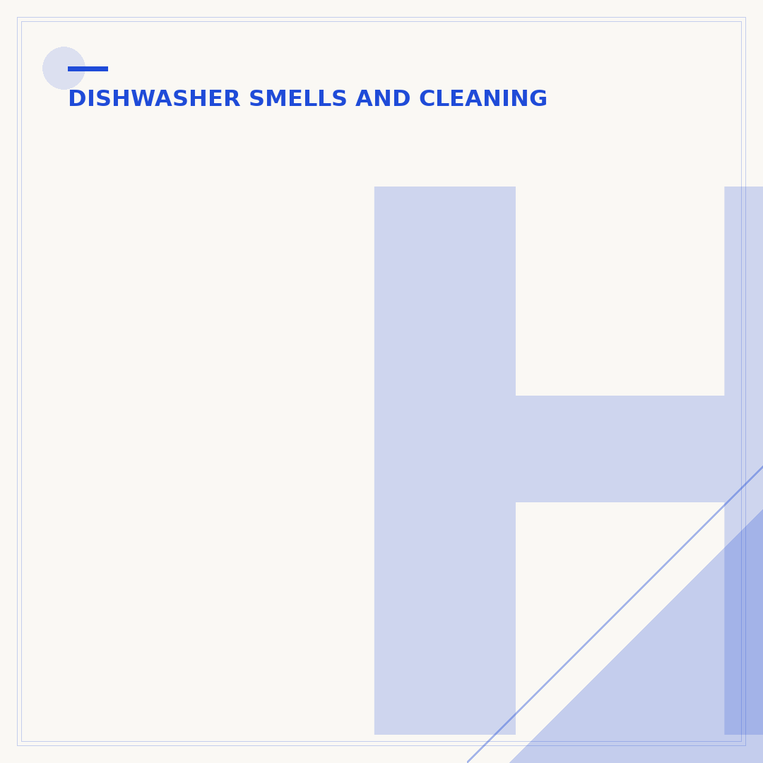 How to Eliminate Odor From a Dishwasher