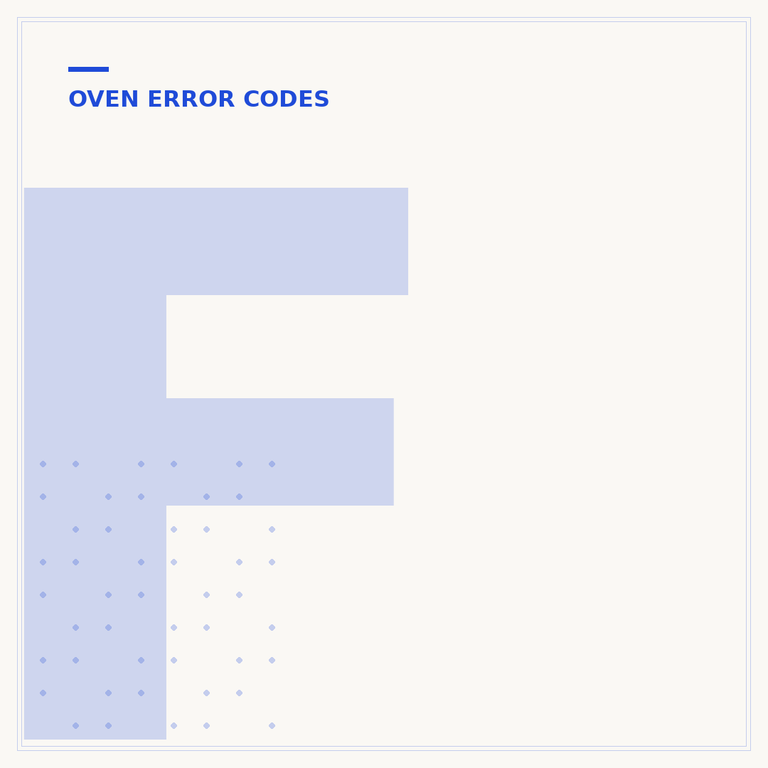 F10 Oven Code: What It Means & How To Fix It