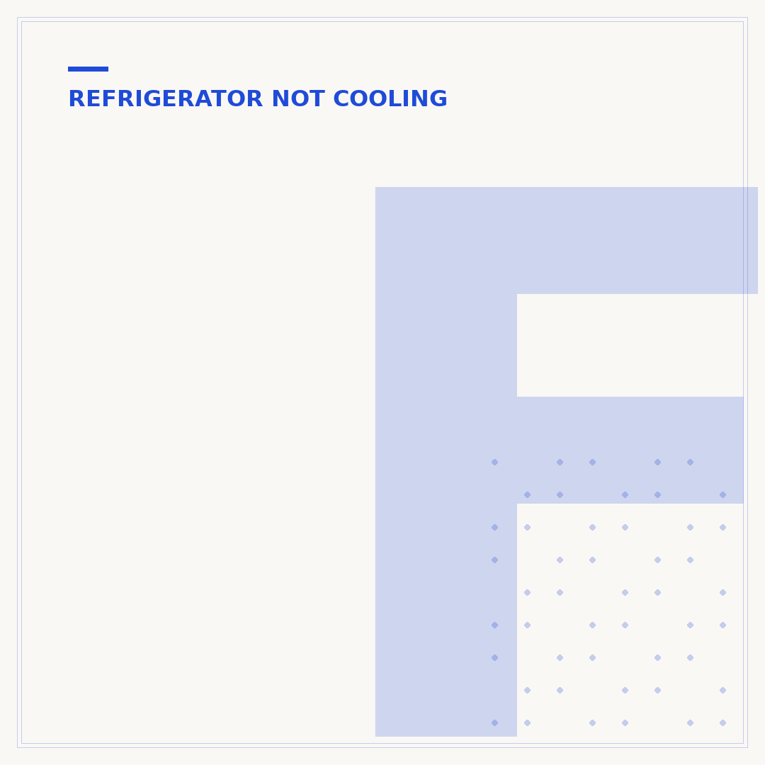 Fridge Runs But Does Not Cool: Causes & Solutions