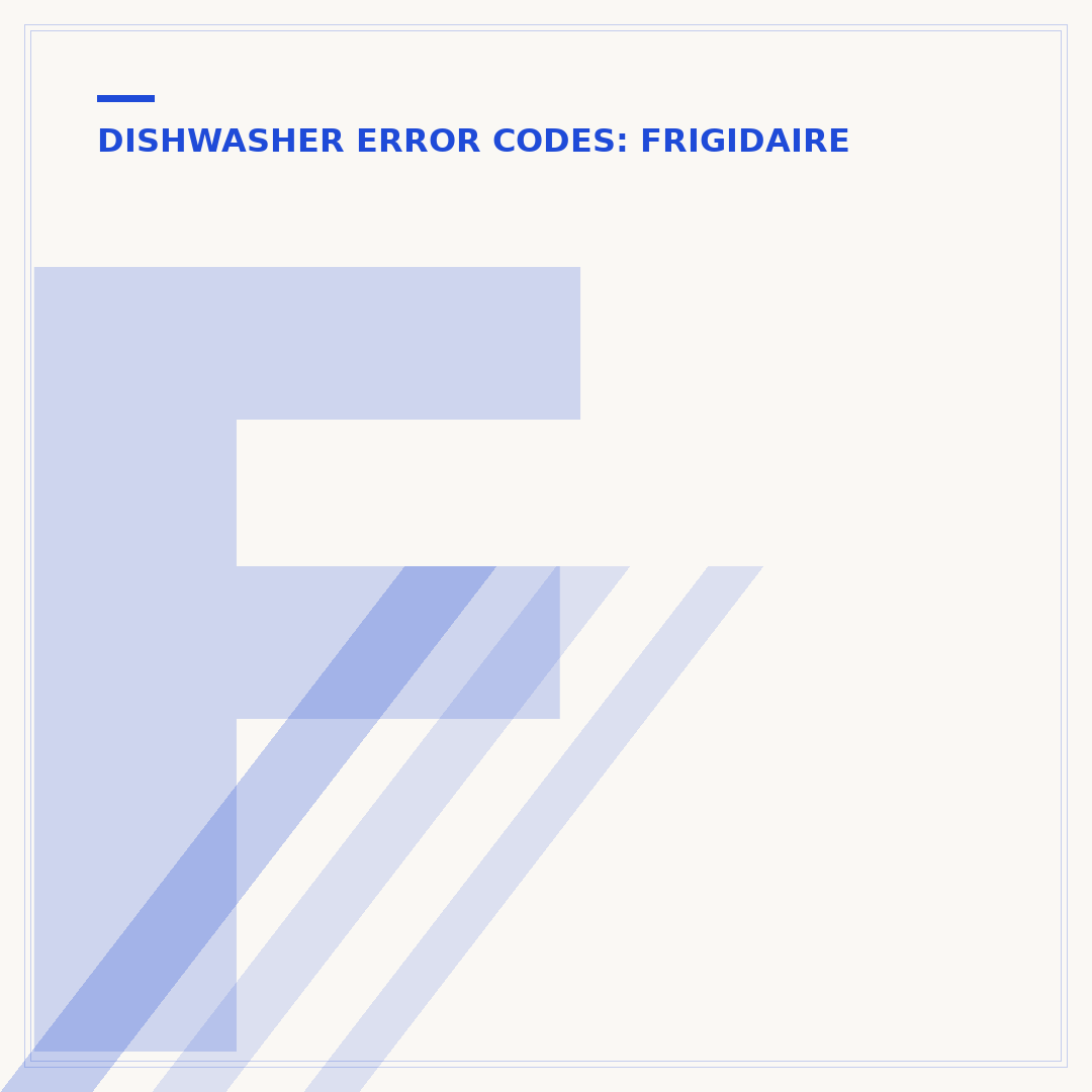 Frigidaire Dishwasher Code 30: Troubleshooting & Solutions