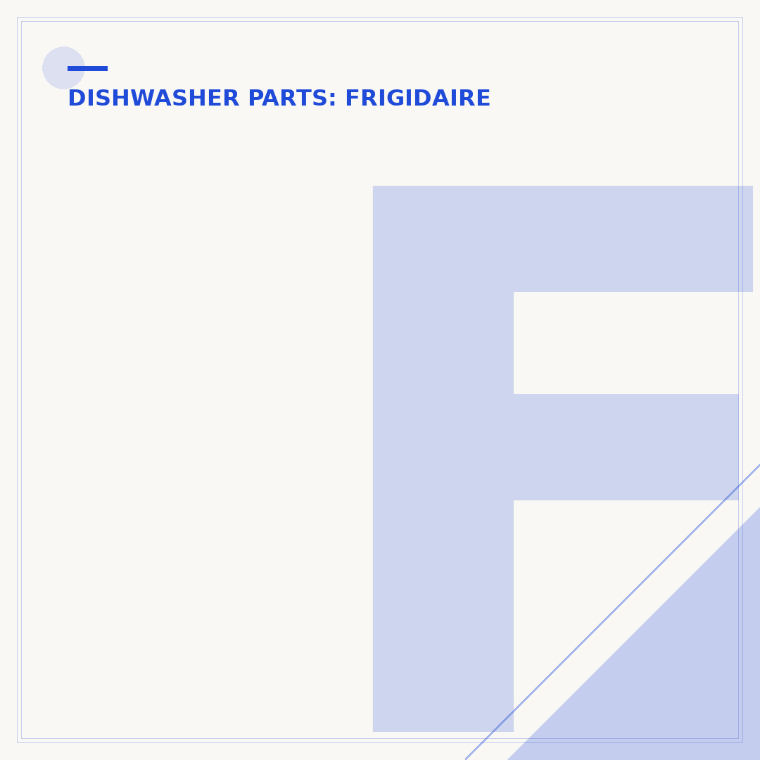 Frigidaire Dishwasher Gasket: Fix Leaks & Odors