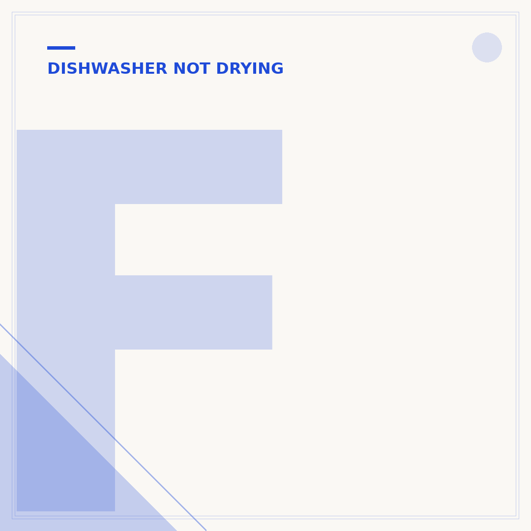 Frigidaire Dishwasher Not Drying Dishes? Fix It Now