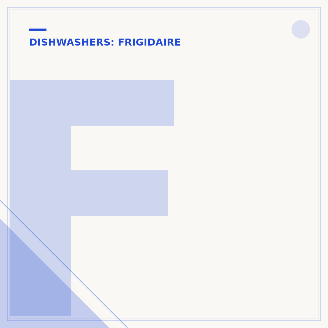 Frigidaire Dishwasher