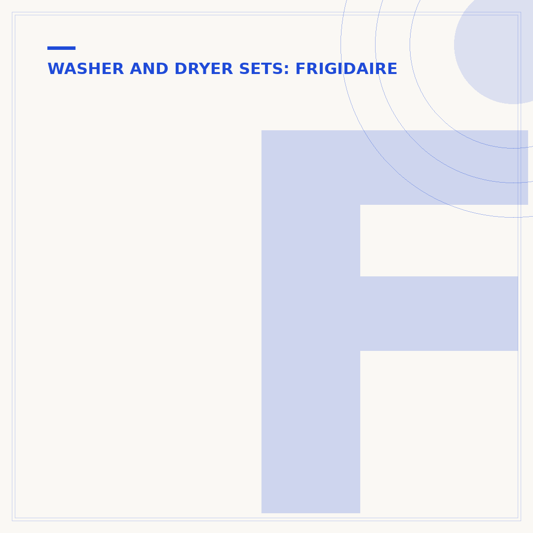 Frigidaire Washer and Dryer Stack