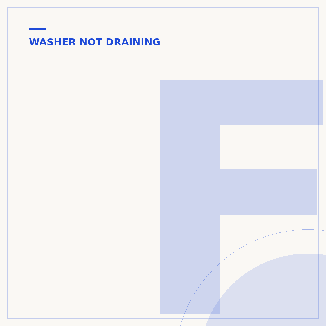 Frigidaire Washer Not Draining: Causes & Fixes