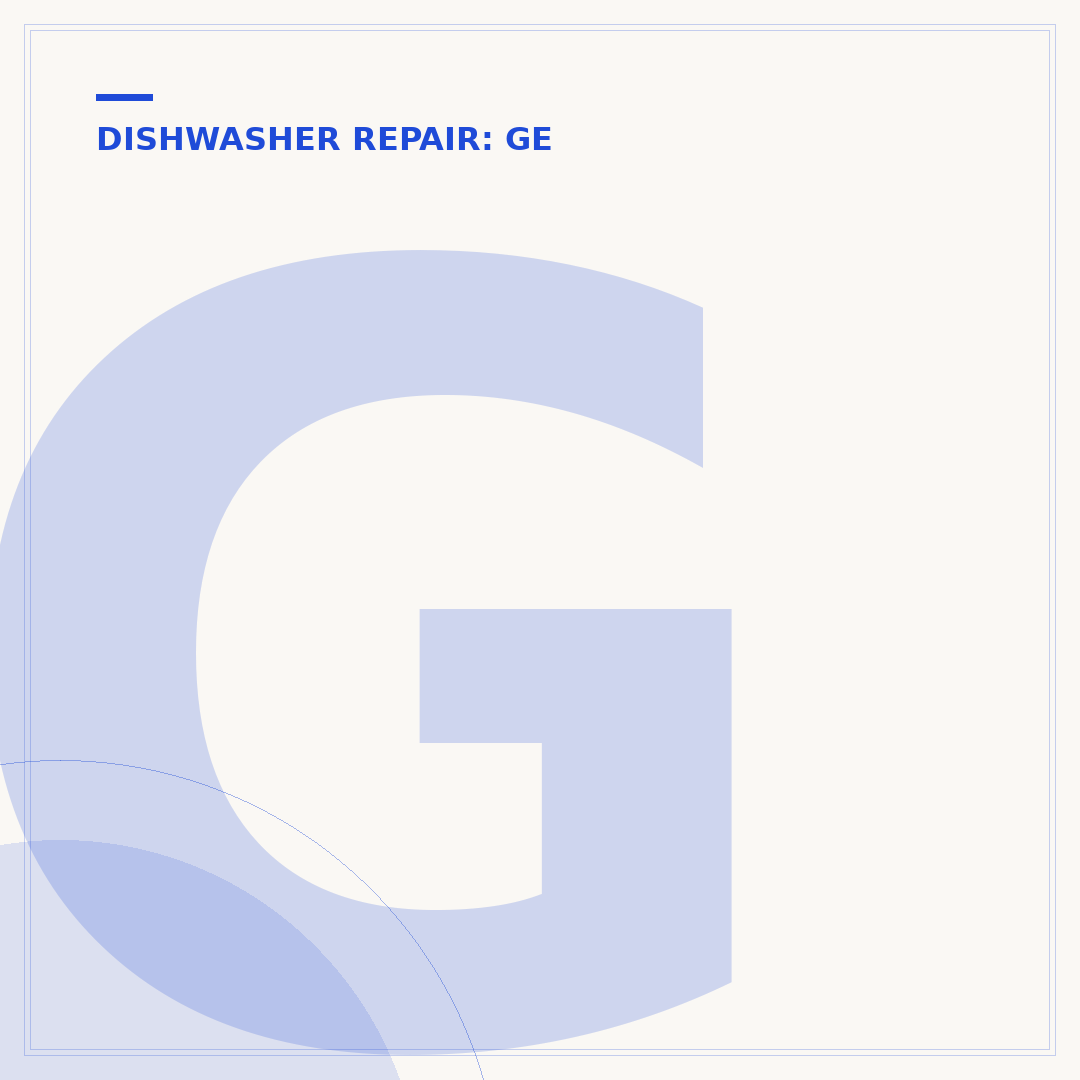 GE Dishwasher Owner's Manual: Find Yours Online