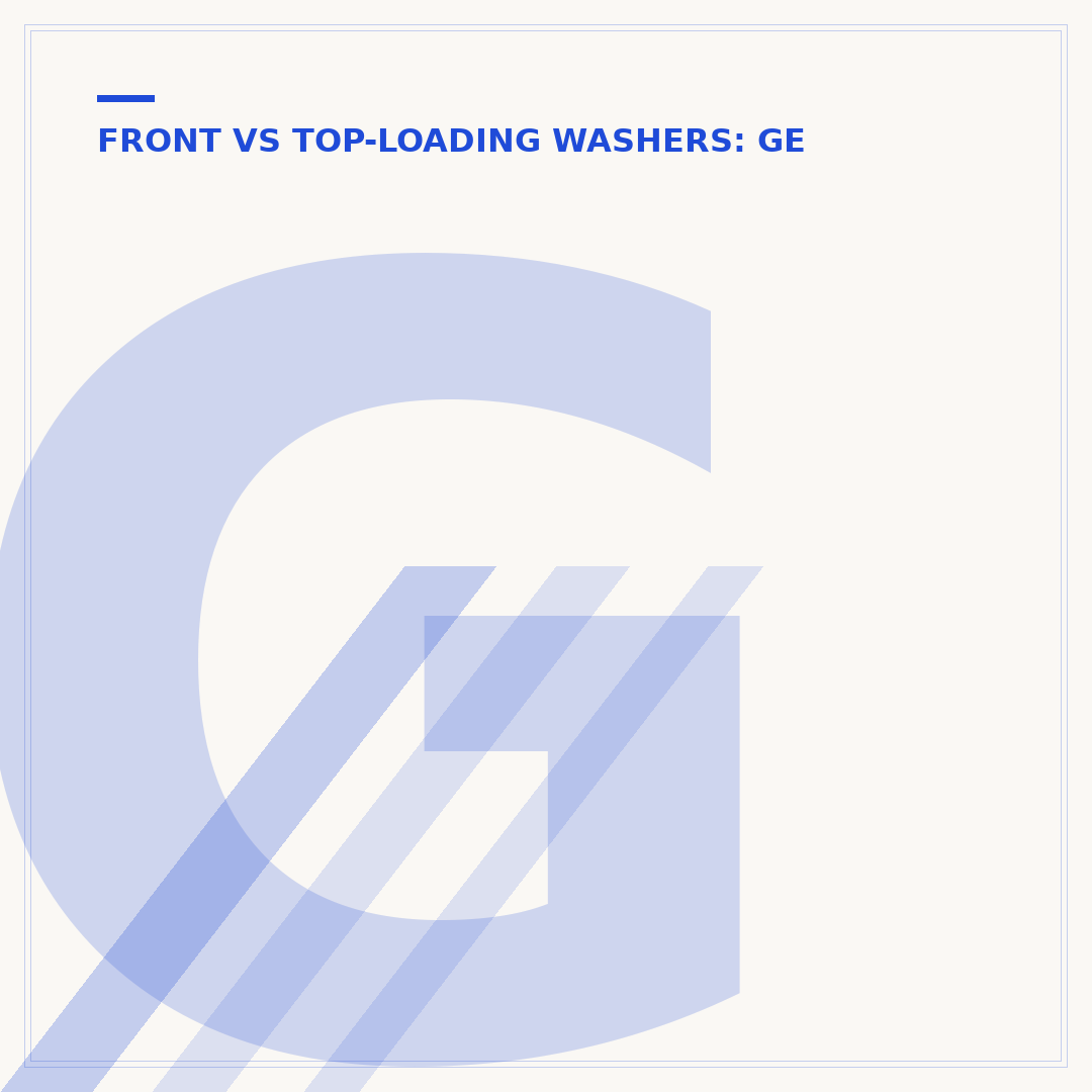 GE Front Loading Washing Machine Troubleshooting