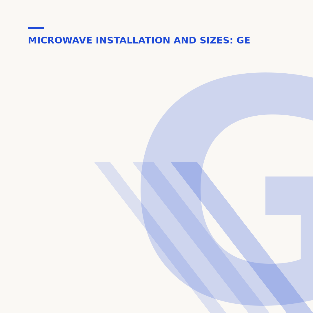 GE Microwave Trim Kit: Built-In Look & Installation