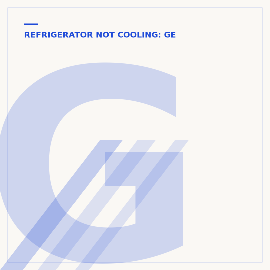 GE Refrigerator Fan Not Working: Troubleshooting & Fixes
