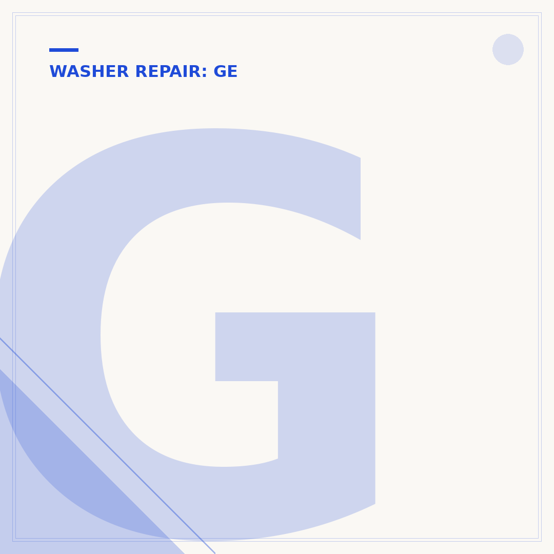 GE Spacemaker Washer Repair: Troubleshooting & Fixes
