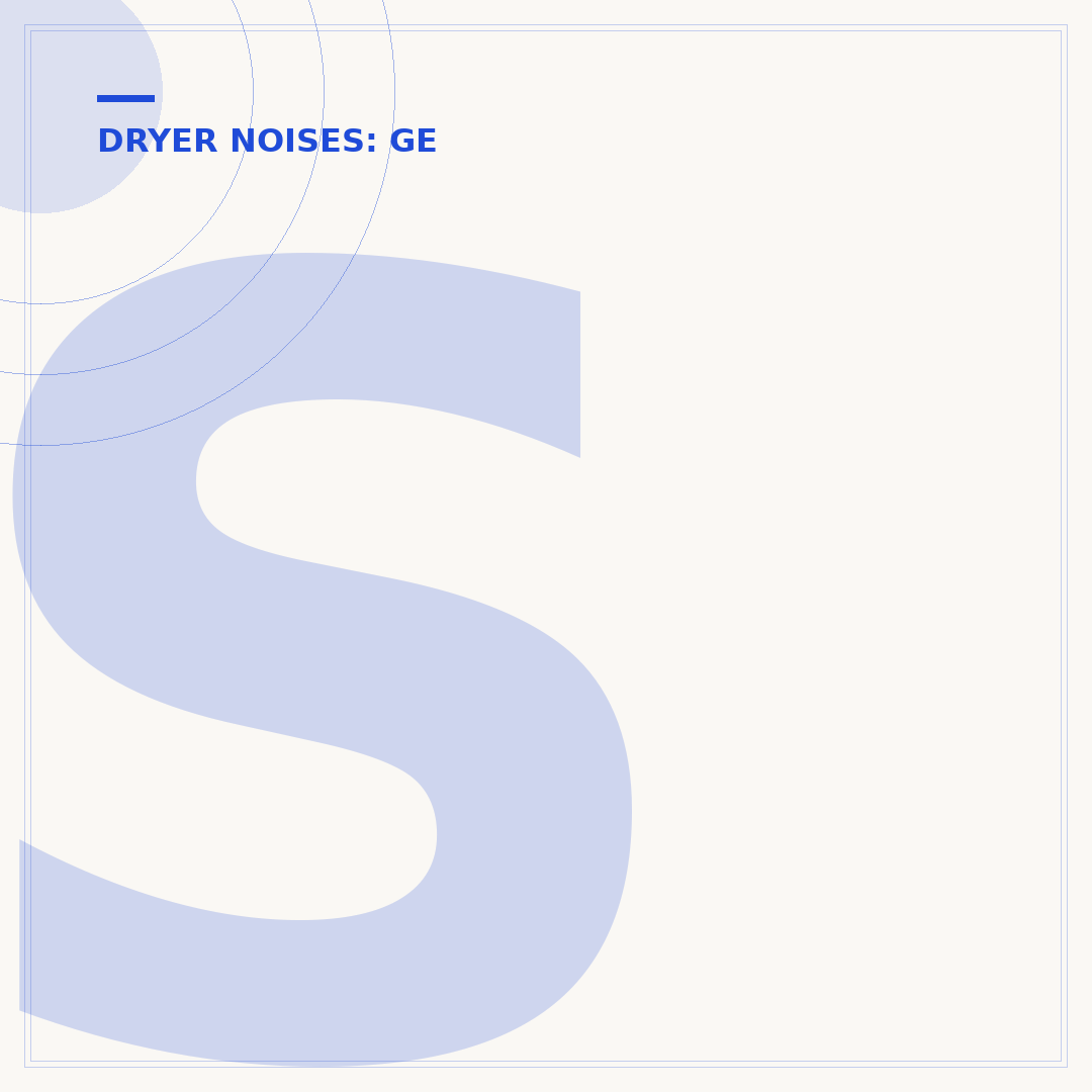 Squeaky GE Dryer