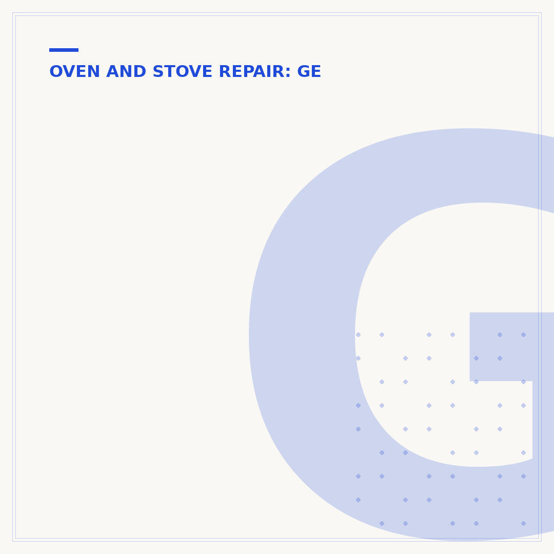GE Stove Troubleshooting: Diagnose & Fix Common Issues