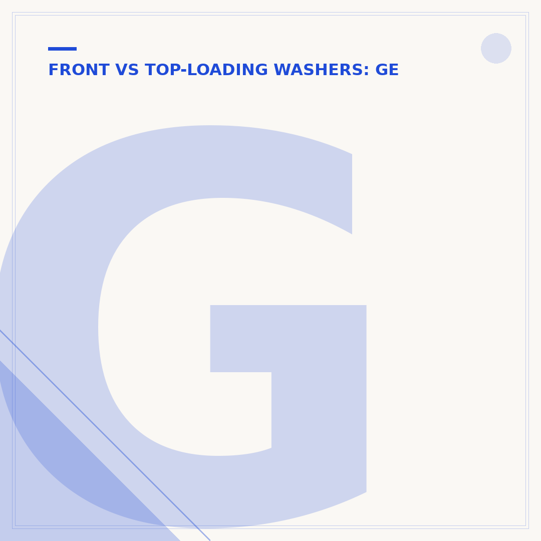 GE Top Load Washer