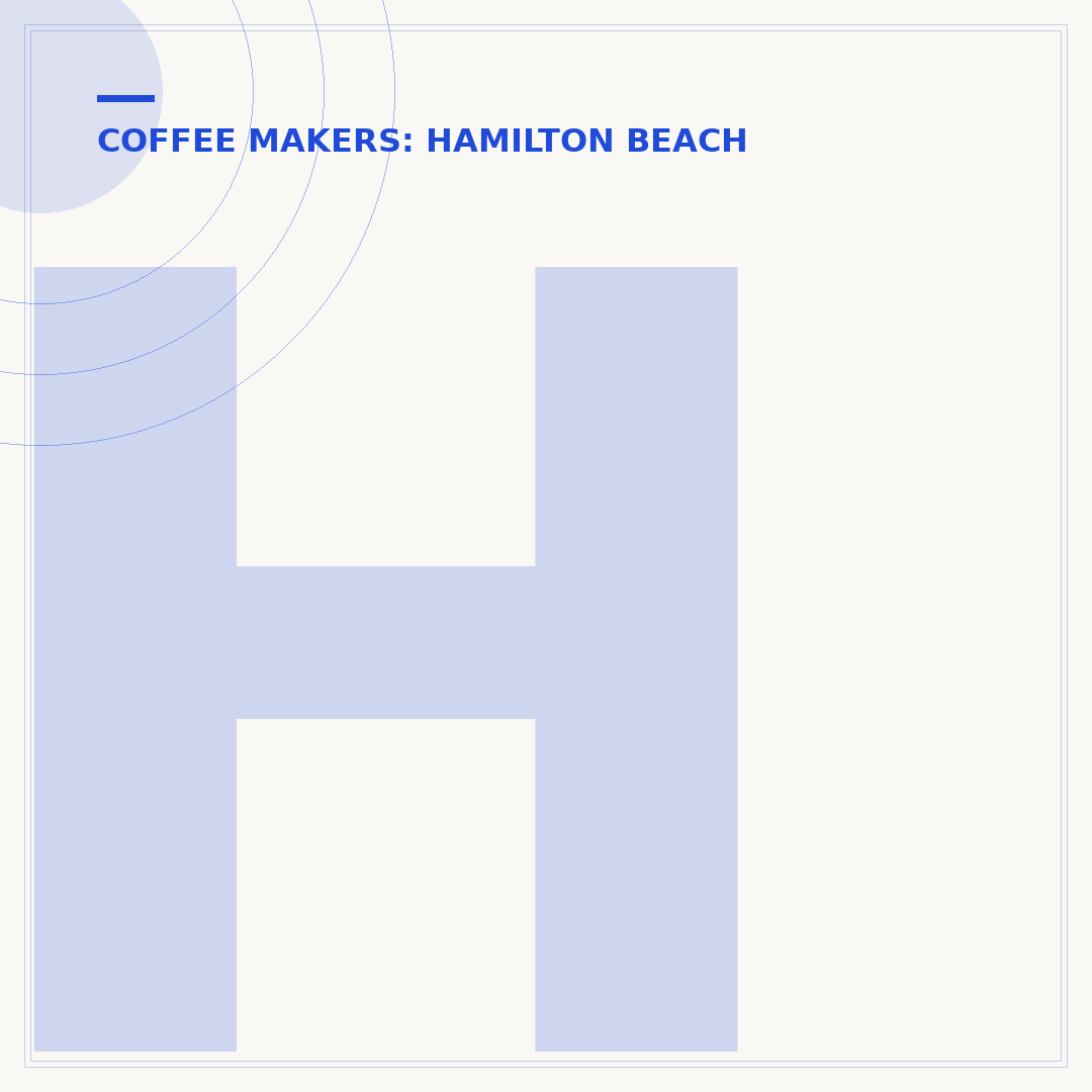Hamilton Beach Programmable Coffee Maker: Features & Use