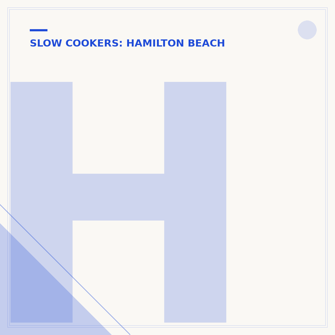 Hamilton Beach Slow Cooker Manuals: Find Yours