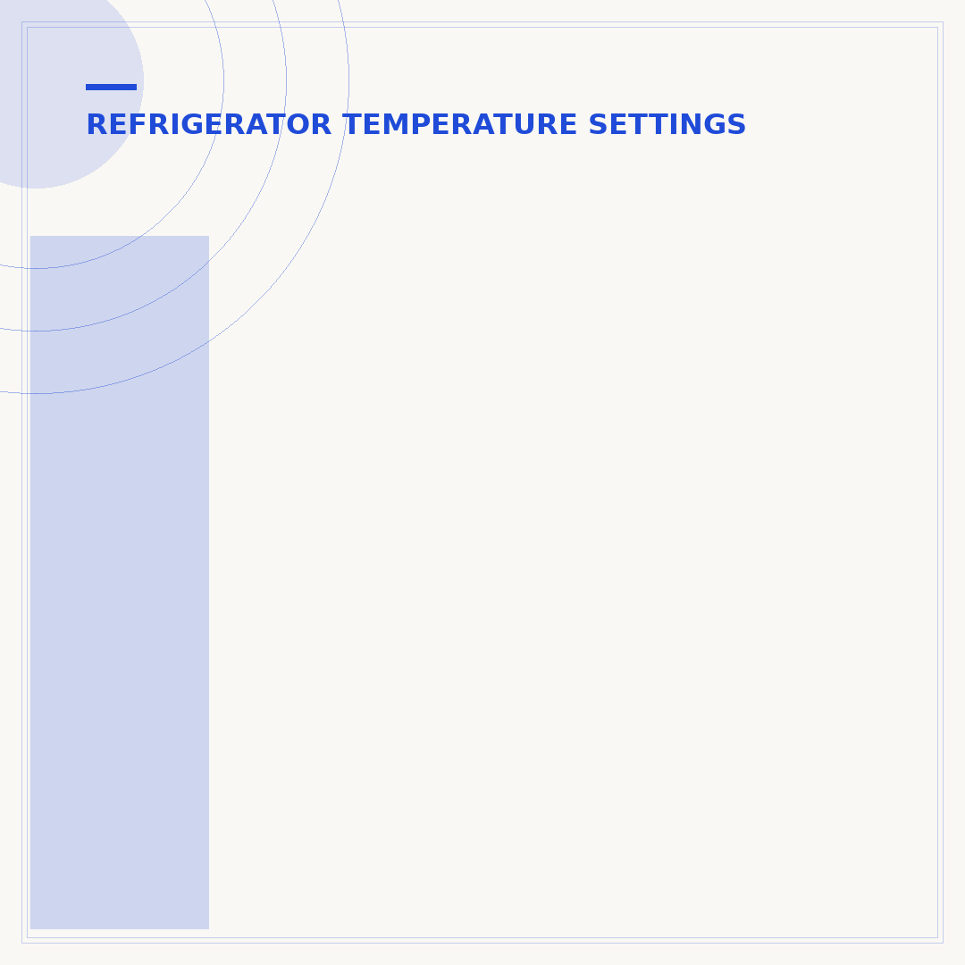 Ideal Fridge Freezer Temperature