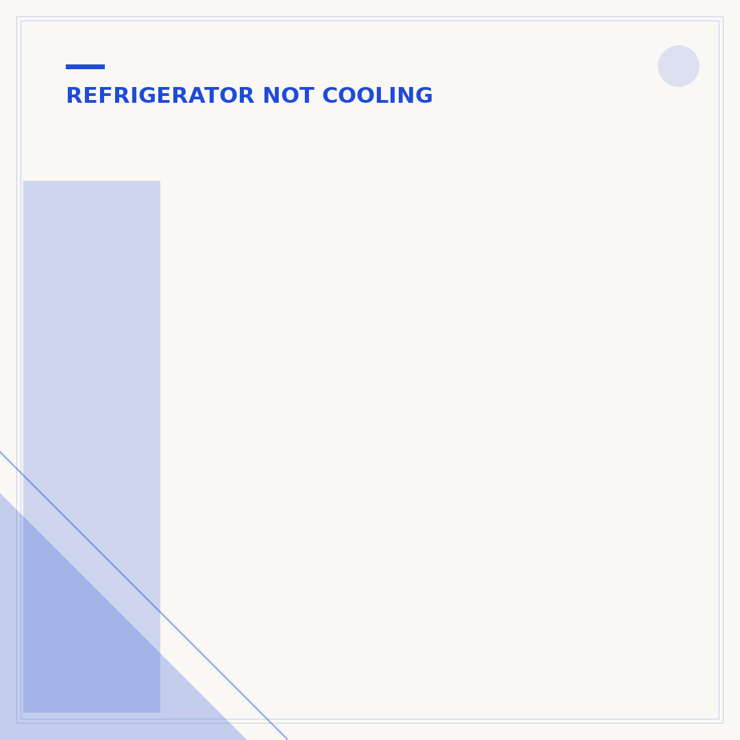 Insignia Refrigerator Not Cooling