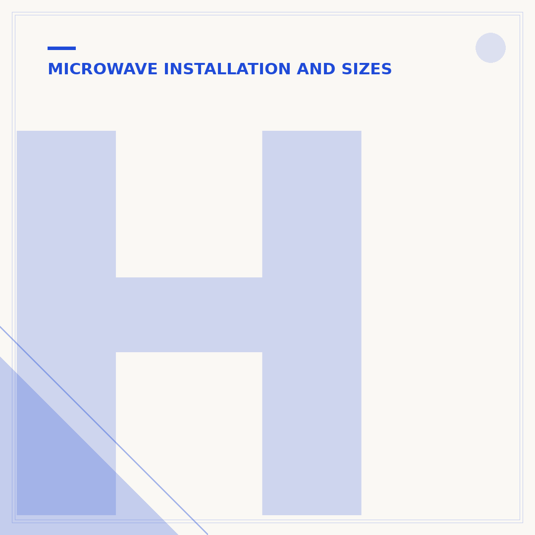 How to Install an OTR Microwave