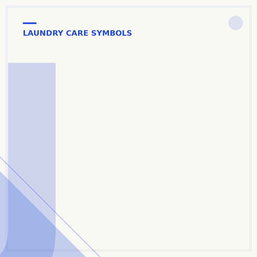Japanese Laundry Care Symbols Explained