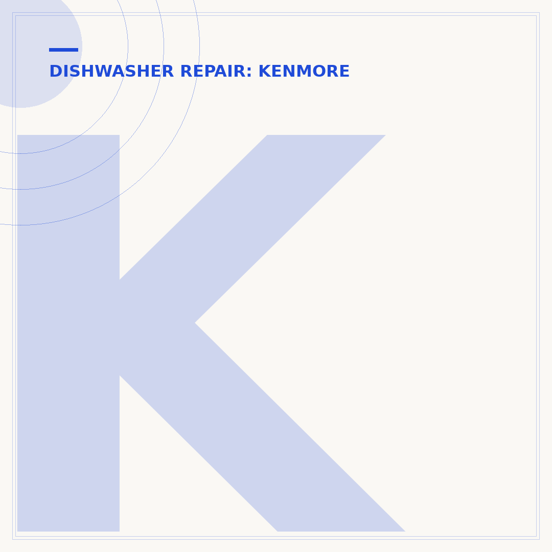 Kenmore Dishwasher Manual