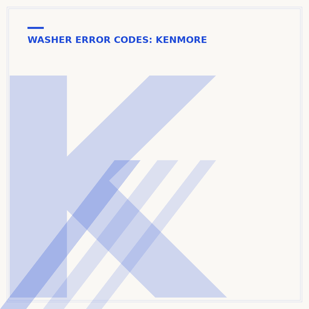 Kenmore Elite Washer CL Code: Meaning and Fixes