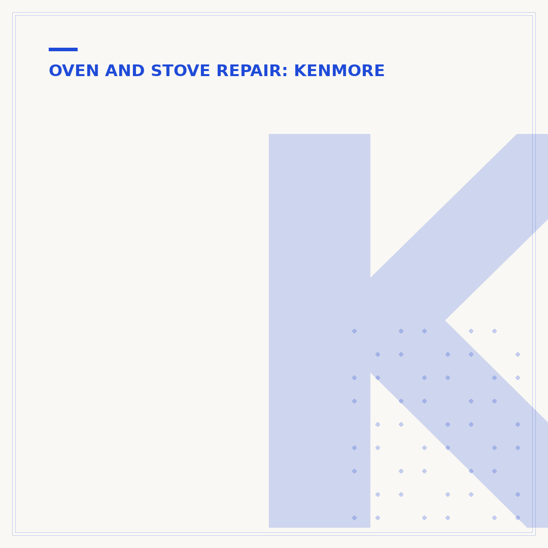 Kenmore Gas Oven Repair: Common Issues & Solutions