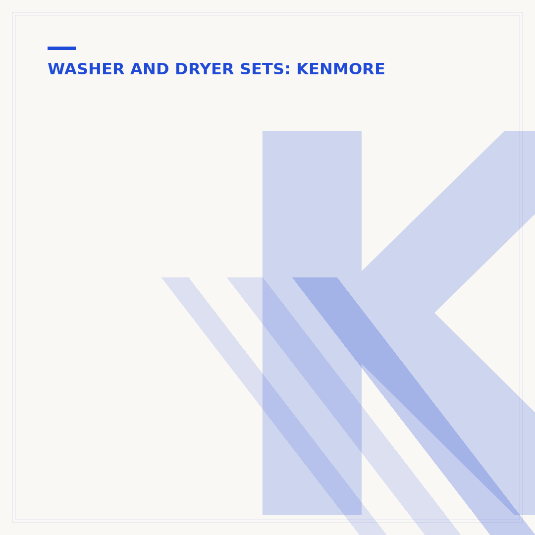 Kenmore Stackable Washer Dryer Repair