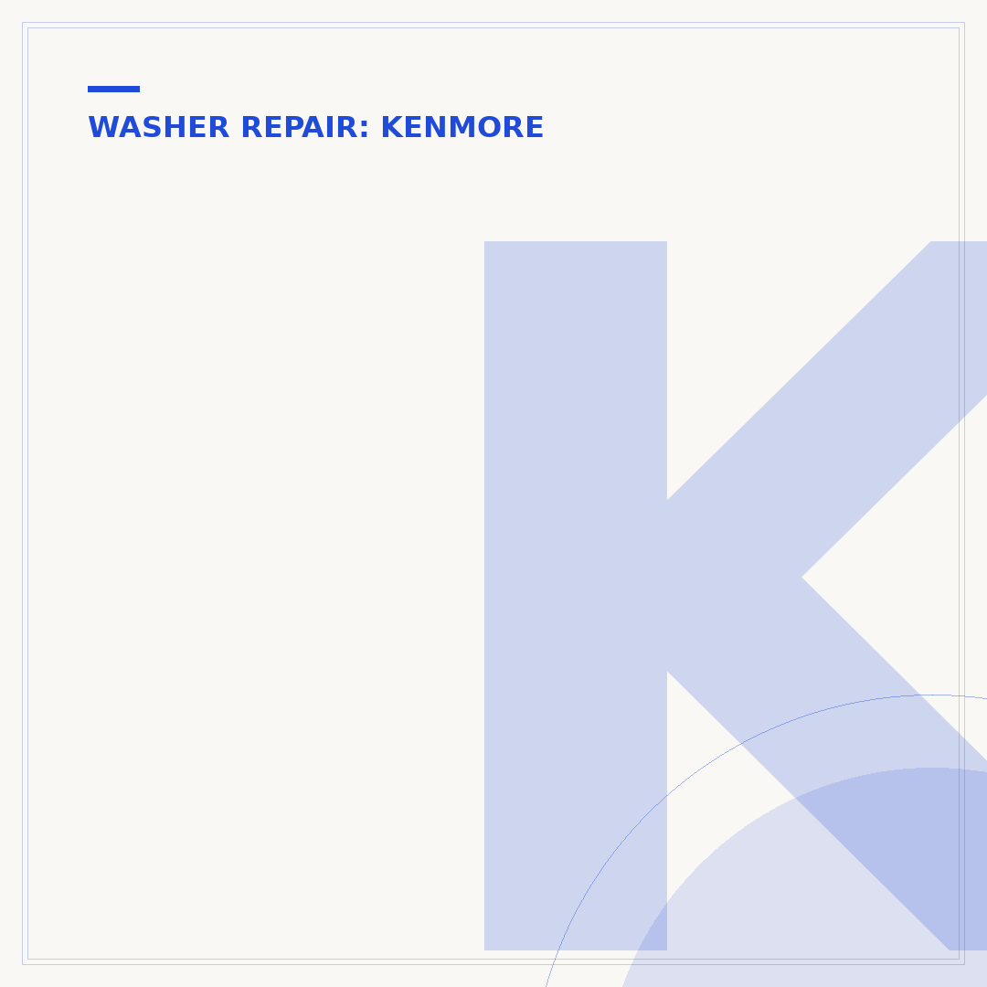 Kenmore Washer Repair Manuals: Find & Use Yours