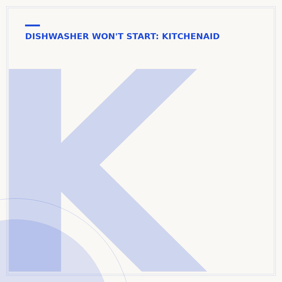 KitchenAid Dishwasher Red Light: Meaning & Fixes