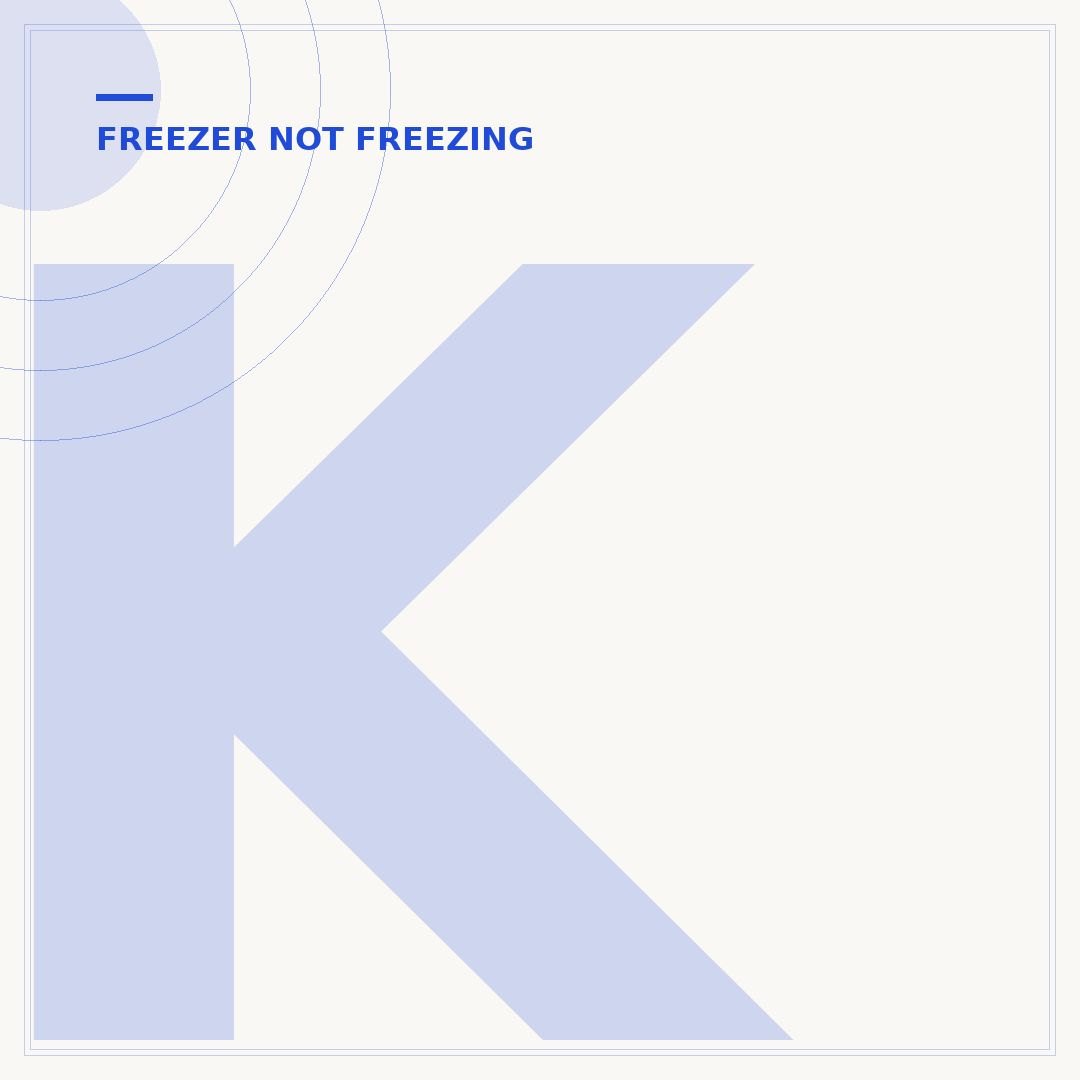 KitchenAid Freezer Not Freezing