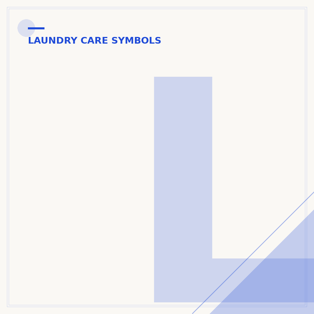 Laundry Symbols: Square with Vertical Line Meaning