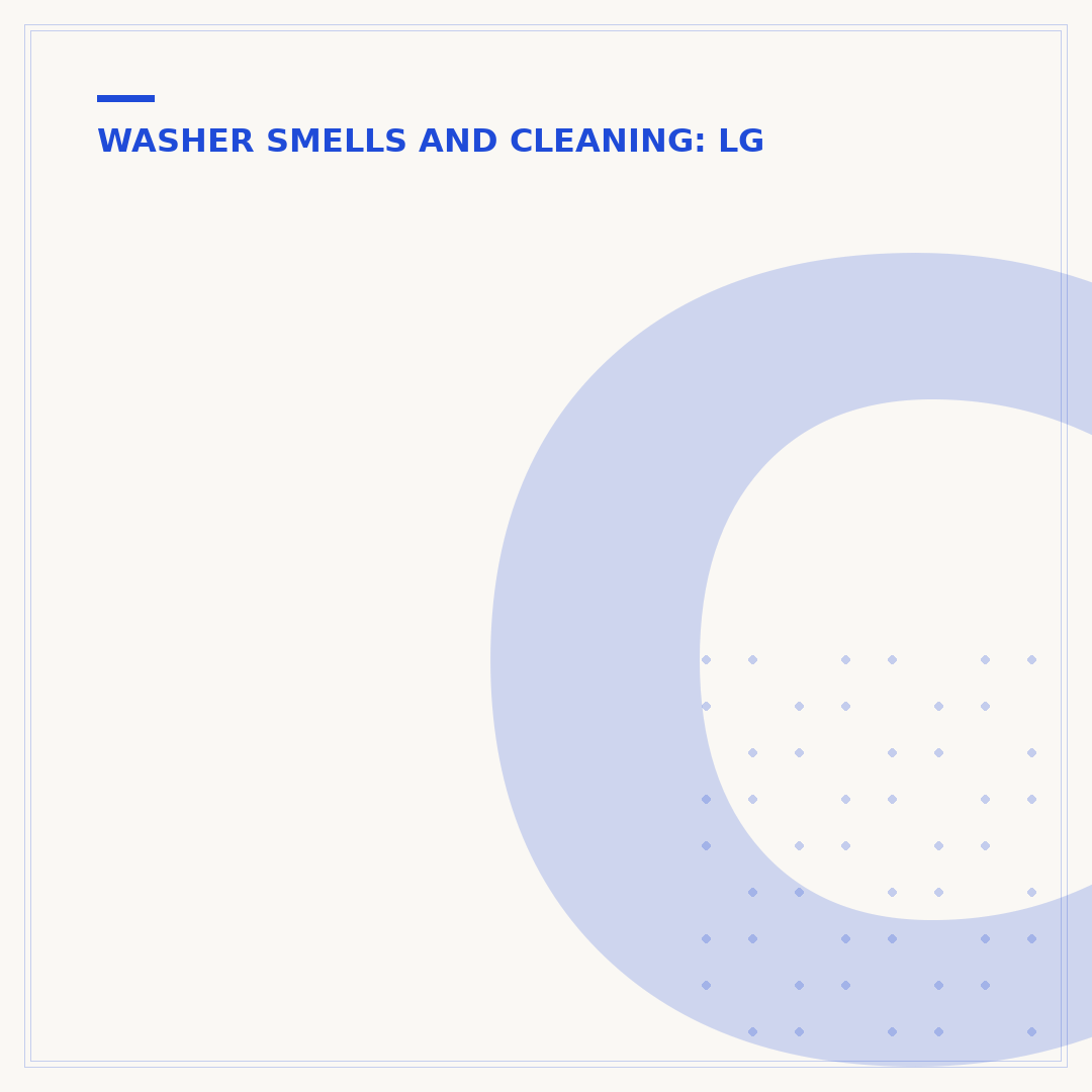 Clean an LG Top Load Washing Machine Tub