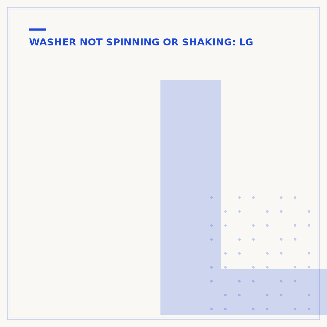 LG Washer Spin Cycle Only: Troubleshooting & Fixes