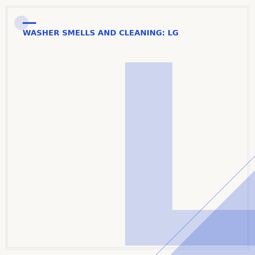 LG Washing Machine Tub Clean Cycle